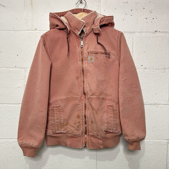 Carhartt Sherpa-Lined Wildwood Jacket “Dried Rose Pink”